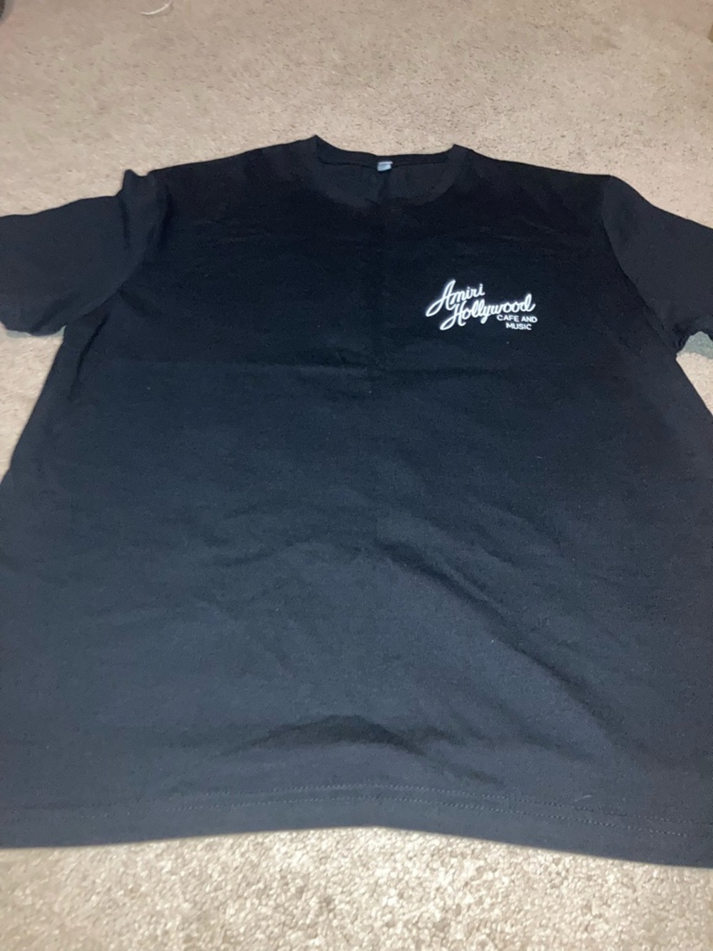 AMIRI Black Short-Sleeve Graphic Tee